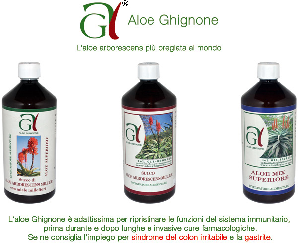 Aloe Arborescens - Gastrite – Esofagite – Colon irritabile – Morbo di Chron – Diverticolite